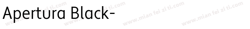Apertura Black字体转换